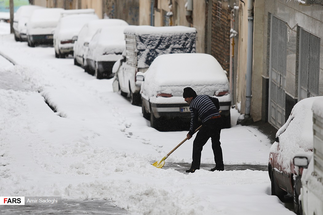 تصاویر زیبا از بارف برف در تبریز